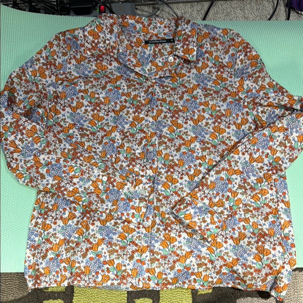 Floral Button-Up Blouse Monoprix, W12